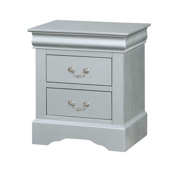 Louis Philippe - Nightstand - Silver Gray