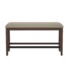 Sonnet - Gathering Height Bench - Brown - Image 2