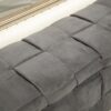 Stylish Storage Ottoman Bench With Safety Hinge For Living Room & Bedroom - Dark Gray - Image 14