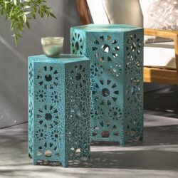Eliana - Stylish Side Table - Teal