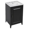 Modern Freestanding 20.3" Bathroom Vanity With Sink, Functional Drawer, Soft Closing Door - Black - Image 11