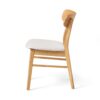 Brilliantine Dining Chair With Cushion And Wood Frame (Set of 2) - Light Beige / Natural Oak - Image 8