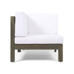 Oana - Left Arm Chair - White