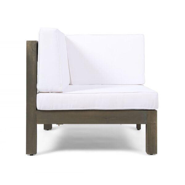 Oana - Left Arm Chair - White