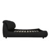 King Size Luxury Upholstered Platform Bed With Oversized Padded Backrest And Solid Wood Frame, Suitable For Multiple Heights Of Mattresses - Black - Image 14