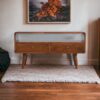 Curved Media Unit - Chestnut - Image 10