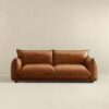 Emma - Mid-Century Modern Luxury Sofa - Cognac - Image 4