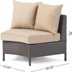 Pt Limon - 5 Pieces Sofa Set - Brown / Beige