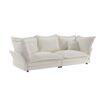 Modern Comfy Upholstered Sofa Cloud Couch, Deep Seat Couches With Multiple Large Soft Pillows, Convertible Deep Seat Chaise Longue For Living Room - Beige - Image 15