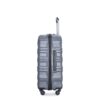 Expandable 3 Piece Luggage Sets Pc Lightweight & Durable Suitcase With Two Hooks, Spinner Wheels, Tsa Lock, (21/25/29) - Gray - Image 14