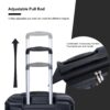 Luggage Set Of 5 Pieces, Expandable Hard Pc Luggage Set With Tsa Lock For Rotating Wheels, Lightweight Rolling Luggage - Black - Image 9