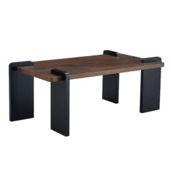 Walnut Colored Coffee Table, Suitable For Modern Minimalist Living Rooms - Walnut