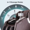Bosscare - 2023 New Massage Full Body Chairs With Ai Voice, App Control Zero Gravity Shiatsu Recliner Massage Chair - Brown - Image 3