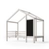 Twin House Bed With Blackboard And Drawers, 2 Assembly Options - White - Image 4