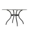 Enchantia - Outdoor Square Dining Table With Weave Tabletop And Flared Legs - Copper - Image 5