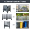 3Ft X 3Ft Air Conditioner Fence For Outdoor Units, Metal Privacy Fence Cover, Perfect To Conceal Air Conditioning Units - Charcoal - Image 8