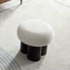 Lamb Wool Seat With Barrel Pipe / Black Ash Willow - White - Image 6
