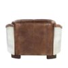 Brancaster - Grain Leather Loveseat - Brown - Image 4