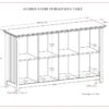Acadian - 8 Cube Storage Sofa Table - Black - Image 11
