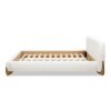 Alpine - Queen Puffy Modern Platform Bed - Ivory White - Image 5