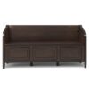 Connaught - Wide Entryway Storage Bench - Chestnut - Image 11