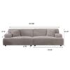 Modern 2291-G Sofa, Comfortable Cloud Sofa, Soft Plush Corduroy Interior With Square Armrests, Living Room Or Bedroom - Gray - Image 3