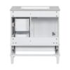 Bathroom Vanity, Modern Bathroom Cabinet With Sink Combo Set, Bathroom Storage Cabinet With A Soft Closing Door And 3 Drawers, Solid Wood Frame - White - Image 23