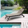 Outdoor Lounge Chair Cushion Replacement Patio Funiture Seat Cushion Chaise Lounge Cushion (Set of 2) - Khaki - Image 4