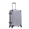 3 Piece Hard Luggage Set With Universal Wheels And Luggage Password Lock, 20 / 24 / 28" - Silver Gray - Image 6
