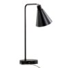 Pix - Contemporary Task Lamp Built In USB Port - Matte Black / White - Image 4