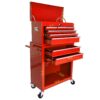 High Capacity Rolling Tool Chest With Wheels And Drawers, 8 Drawer Tool Storage Cabinet - Red - Image 9
