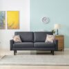 Bahamas - Sofa And Chair Set With 2 Throw Pillows - Dark Gray - Image 5