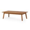 Outdoor Coffee Table Set With Loveseat And Cushion - Brown / White - Image 7