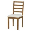 Topmax - 6 Piece Farmhouse Extendable Pedestal Dining Table Set With Removable Leaf, Bench And 4 Ladder Back Dining Chairs - Dark Brown - Image 17
