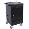Mobile Charging Cart And Cabinet For Tablets Laptops 32-Device - Matt Black - Image 7