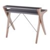 Archer - Contemporary Desk - Walnut / Gray - Image 3