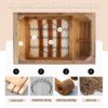 Pull Out Sofa Bed, 3 Seat Convertible Sleeper Sofa With 2 In 1 Pillow And Blanket Set Multifunctional Velvet Loveseat Bed - Beige - Image 15