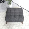 Addison - Square Upholstered Ottoman - Dark Gray - Image 4
