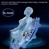 SL Type Pulley Guide, 2D Motor-Massage Manipulator-Space Saver Design, Track Sliding Zero Gravity Multifunction Massage Chair - Black - Image 8