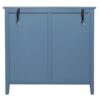 3 Drawer Cabinet Natural Rattan Suitable For Bedroom - Blue - Image 8