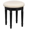 Dressing Table Set With Mirrored Drawers And Stool, Tri-Fold Mirror, Makeup Vanity Set For Bedroom - Black - Image 15