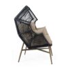 Cori - Outdoor Patio Egg Chair, With Cushion - Black / Khaki - Image 4
