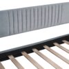 Upholstered Daybed Sofa Bed Twin Size With Trundle Bed And Slat - Gray - Image 7