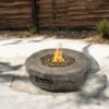 Outdoor Fire Pit Table - Gray - Image 6