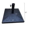 42 Pound Square Resin Umbrella Base - Black - Image 10