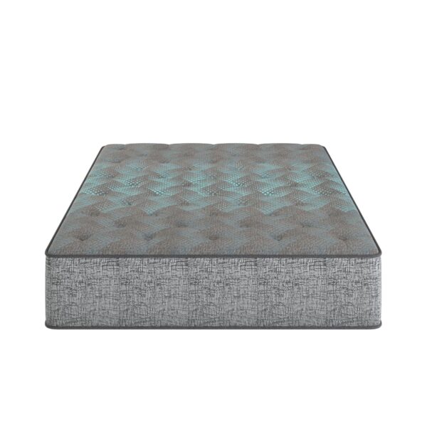 Comfort Care - 13" King Size Hybrid Mattress, Plush Comfort - Gray / Blue