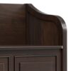 Connaught - Wide Entryway Storage Bench - Chestnut - Image 2