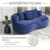Bean Bag Sofa Lazy Sofa Durable Comfort Lounger High Back Chair For Adults And Kids, Indoor & Outdoor - Navy - Image 5