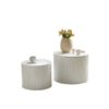 Premium Nested Table Set 2 Pieces, Coffee Table Set For Living Room - White - Image 16