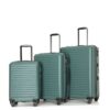 3 Piece Luggage Sets Lightweight Suitcase With Two Hooks, Spinner Wheels, Tsa Lock, (20/24/28) - Green - Image 9